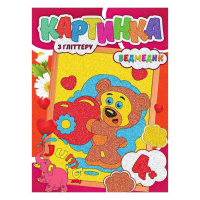 Набір для творчості картинка Ведмедик RI17022003 з гліттером