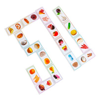 Дитяча настільна гра "Доміно. Продукти харчування" 10109169, 28 карток