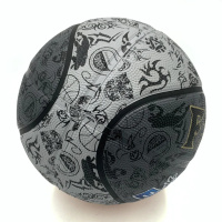 М'яч баскетбольний Fox ball №7 NE-BAS-1027, чорно-сірий