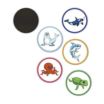 Наліпки для привчання дитини до горщика "Морські тварини" MGZ-0732, 5 шт