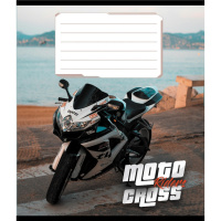 Зошит загальний "Мото" 048-600216L-4 в лінію, 48 аркушів 