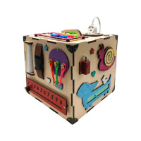 Розвиваюча іграшка Бізікуб Temple Group TG200172 23х23х23 см Бежевий