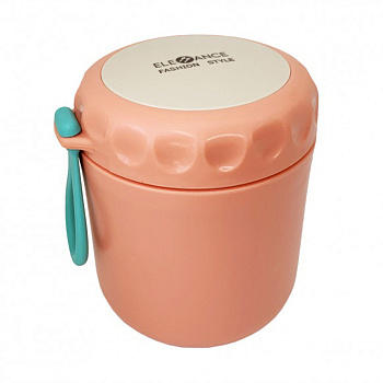 Ланчбокс з ложкою MGZ-0122(Pink) 430 мл