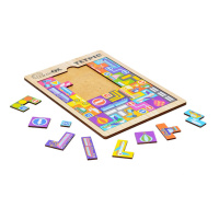 Розвиваюча дерев'яна іграшка "Тетріс Транспорт" Puz-22922