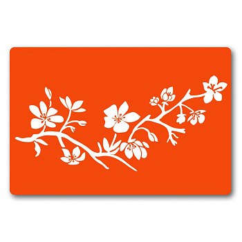 Трафарет для біо-тату Квіти fx094-24*34см, розмір 24х34 см