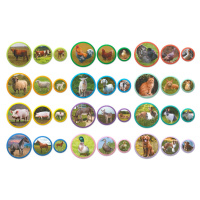 Дитячий магнітний набір Монтесорі "Родини тварин: ферма" 200271, 36 елементів