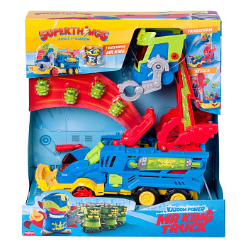 Дитячий ігровий набір "Трак Містера Кінга" SuperThings PSTSP114IN10, 4 фігурки, 3 снаряди