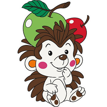 Розпис по полотну "Їжачок" 15080-AC 25х30 см