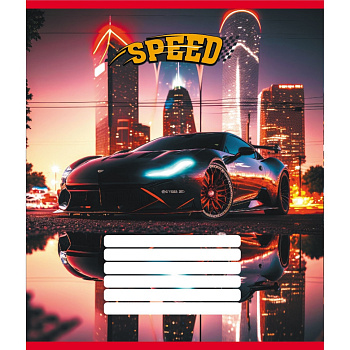 Зошит учнівський "Нічні вогні" 012-520156L-5 в лінію, 12 аркушів 