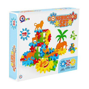 Дитячий набір конструктора "Шестерні з тваринами" 3763TXK 118 деталей