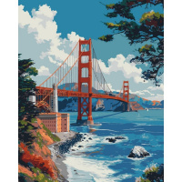 Картина за номерами "Міст Золота Брама" 11070-AC 40х50 см