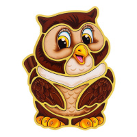 Дерев'яний пазл-вкладиш "Сова" Ubumblebees (ПСД087) PSD08 пазл-контур