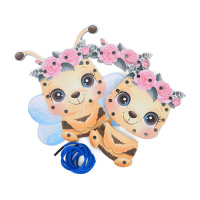 Дерев'яна іграшка-шнурівка "Бджілка" MD 0769(Bee) від 3 років