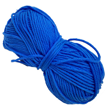 Пряжа фасована петляста NB113, 80% бавовни, 20% молочна клітковина, синій