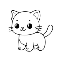 Дитяча розмальовка пальчиковими фарбами "Забавне кошенятко" 15624-AC 25х25 см