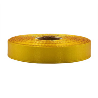 Атласна стрічка для рукоділля АБ-607, 1,2см x 23 м, Золотий