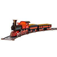 Дерев'яний 3D конструктор "Потяг" Puz-00924, 231 деталь                 