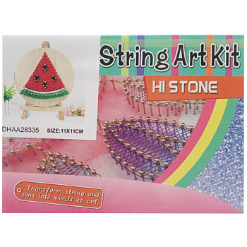 Дитячий набір для творчості стрінг-арт "Кавун" YG0115(28335) дерев'яна основа