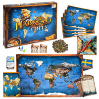 Настільна гра "Навколо світу" 30110 рулетка, призові жетони 75 штук