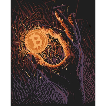 Картина за номерами "Біткоін" 16513-AC 40х50 см                                                                