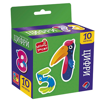 Дитячий набір магнітів "Цифри" VT3106-37, 10 магнітів