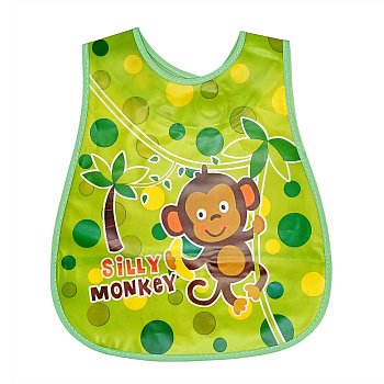 Слинявчик клейончастий "Silly monkey" MGZ-0605-17 на липучці