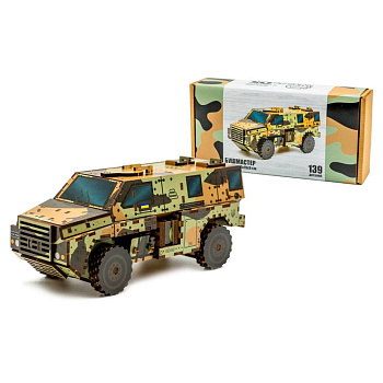 Дерев'яний 3D конструктор "Бушмастер" 139-0209, 139 деталей                                                                