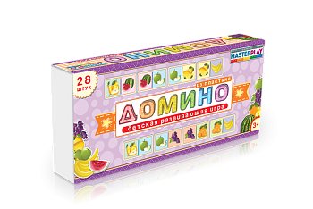 Дитяча настільна гра доміно "Фрукти" 1-092 від 3х років