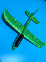 Дитячий метальний літак-планер C28006(Green) довжина 24 см