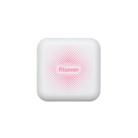 Кейс для капсул Fitseven UZSPACE TP005WP, білий з ромбами