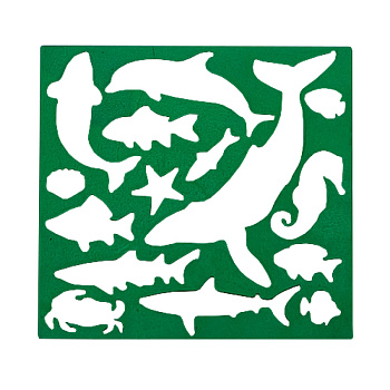 Трафарет дитячий "Морські мешканці" AS-0255, К-9067м