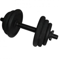 Гантель набірна лита NE-300-GP013, 12,5 кг, чорний