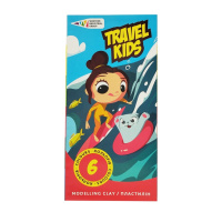 Дитячий пластилін "Travel Kids" 331008/TK восковий, 6 кольорів по 12 г