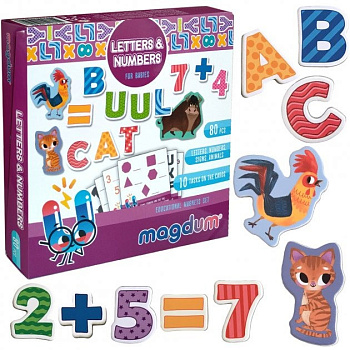 Набір магнітів Magdum "Літери і цифри" ML4031-09 EN