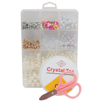 Набір для творчості "Бісер" 1183-3 намистини, гумка, ножиці, пластикова коробка