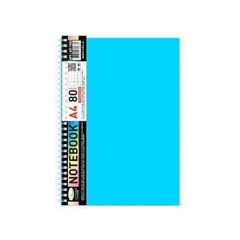 Блокнот А4 АП-1502(Light Blue) 80 аркушів, пружина збоку