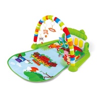 Дитячий розвиваючий килимок 973, 72х47 см, дуга, підвіски 5 штук, брязкальце