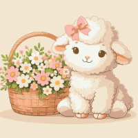 Картина за номерами "Чарівне ягня" 15599-AC 30х30 см