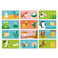 Дитячий пазл "ДУО-Хто що їсть" 300691, 24 елемента