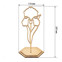 Набір для вітражного живопису за номерами "Ніжна ірис" FDSGK-013
