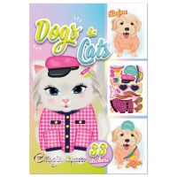 Дитяча книжка з наліпками студія краси "Dogs and cats" РМ-76-03