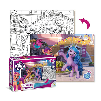 Дитячі Пазли 2в1 My Little Pony "Подружки та веселка"  DoDo 200134 30 елементів
