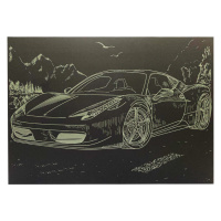 Гравюра А4 "Спорткар-1" ГрА4-8з економ варіант в пакеті 29,7х21 см