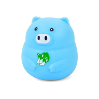 Дитяча іграшка-антистрес "Свинка" MS 3950(Blue) з борошном, 8 см