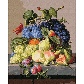 Картина за номерами "Оксамитовий натюрморт" ©Amalie Kärcher Ідейка KHO5655 40x50 см 