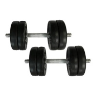 Гантелі складальні композитні в пластиковій оболонці Rock Pro-R 2 шт по 6 кг NE-PL-R-006-2