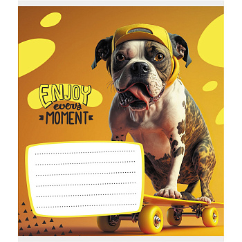 Зошит учнівський "Лови момент" 012-500240K-4 в клітинку, 12 аркушів