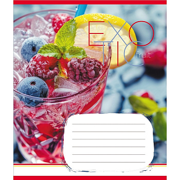 Зошит загальний "Екзотичні фрукти" 048-590098K-1 в клітинку, 48 аркушів