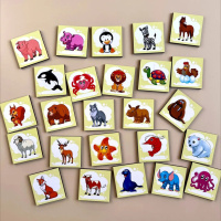 Дерев'яний пазл-вкладиш "Асоціації - види тварин" Ubumblebees (ПСД133) PSD133, 25 плашок 