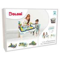 Дитячий набір "Граємось та навчаємось" 04660/7 в наборі стіл, стілець, конструктор